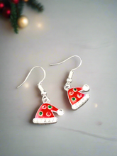 Load image into Gallery viewer, Santa Hat Diamonte Earrings - Festive Christmas Jewelry
