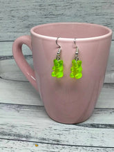 Load image into Gallery viewer, Lime Mini Bears Novelty Earrings
