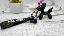 Load image into Gallery viewer, Black Balloon Dog Key Chain - Fun and Durable Accessory
