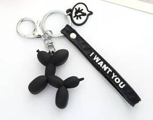 Load image into Gallery viewer, Black Balloon Dog Key Chain - Fun and Durable Accessory
