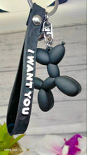 Load image into Gallery viewer, Black Balloon Dog Key Chain - Fun and Durable Accessory
