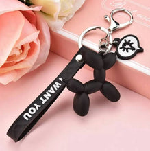 Load image into Gallery viewer, Black Balloon Dog Key Chain - Fun and Durable Accessory
