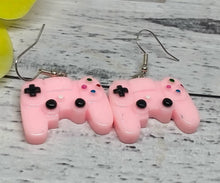 Load image into Gallery viewer, Pastel Pink Game Controller Earrings - Novelty Gaming Jewelry
