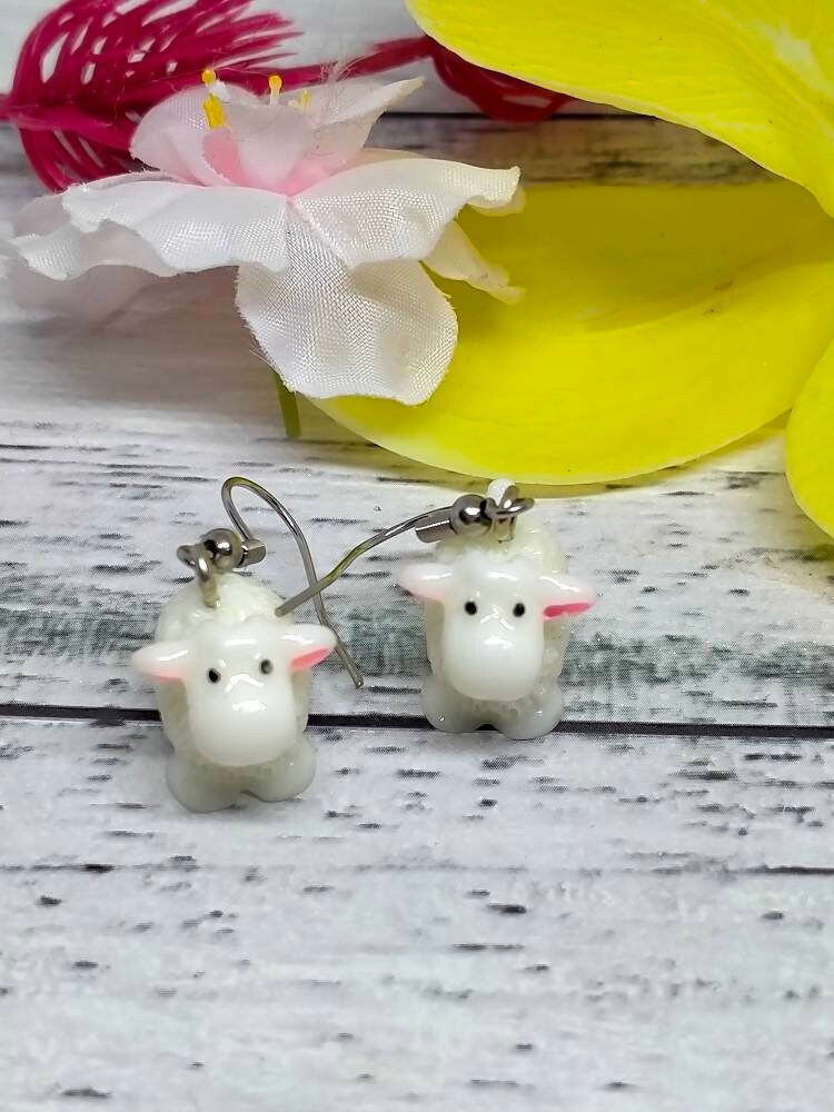 Novelty Sheep Earrings