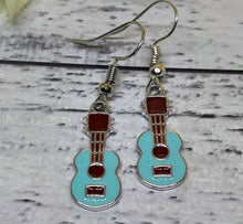 Load image into Gallery viewer, Novelty Guitar Earrings.
