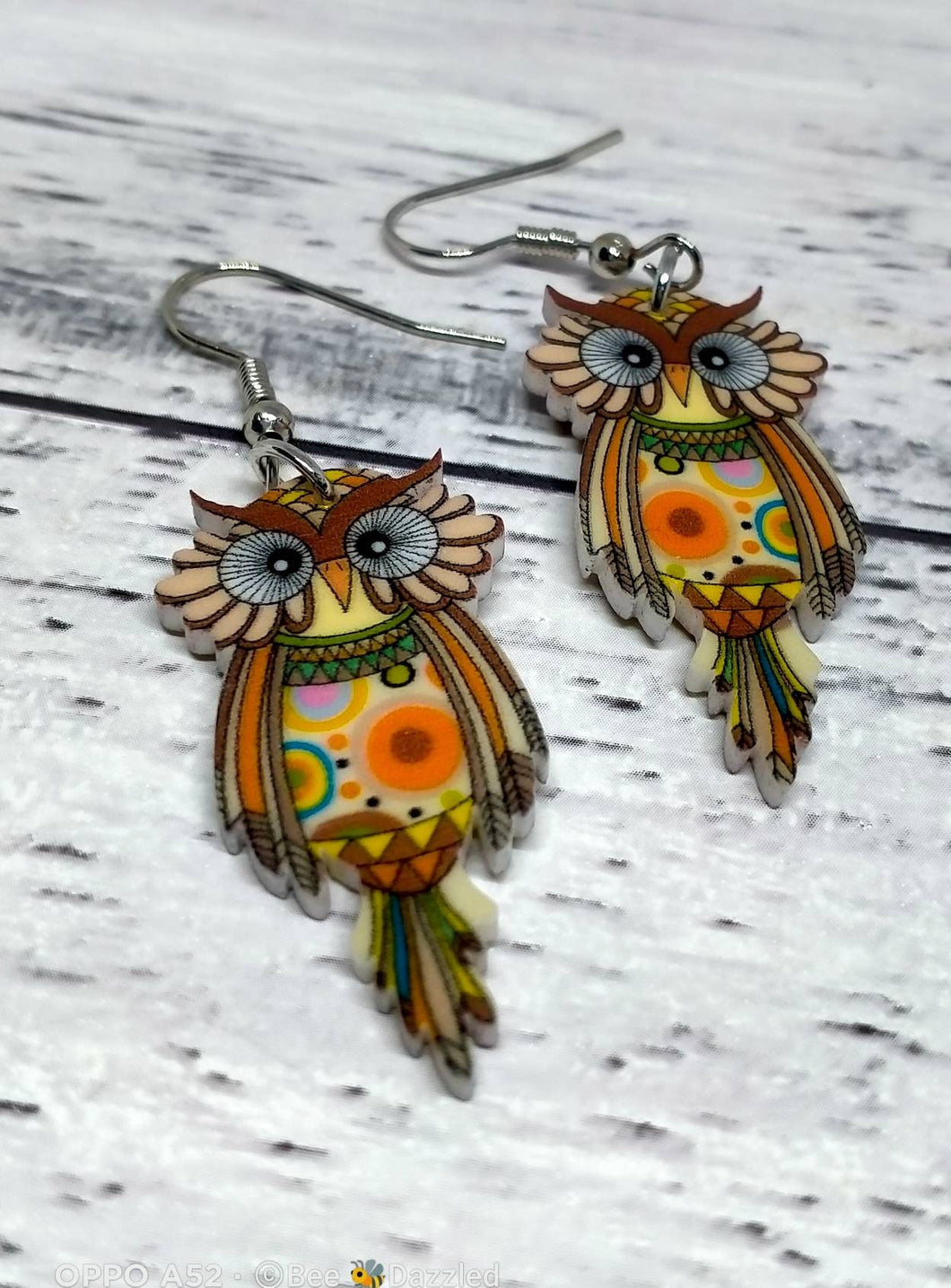 CLEARANCE: Colorful Owl Earrings - Handmade Fun and Eye-Catching