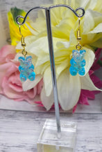 Load image into Gallery viewer, Blue, Clear Mini  Bear Earrings - Cute  Playful Accessories for a Sweet Style
