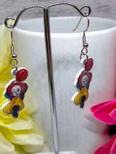 Load image into Gallery viewer, Horror Clown Inspired Novelty Earrings - Horror Clown Design - Halloween Accessories
