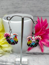 Load image into Gallery viewer, Chicken Charm Earrings - Fun Farm Animal Jewelry Gift
