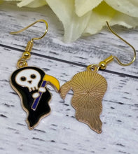 Load image into Gallery viewer, Grim Reaper Novelty Earrings
