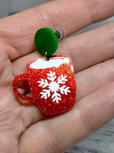 Load image into Gallery viewer, Christmas Mug Earrings - Festive Holiday Jewelry
