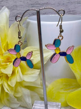 Load image into Gallery viewer, Colourful Balloon Dog Earrings - Fun and Playful Jewellery
