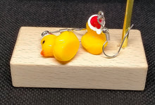 Load image into Gallery viewer, Christmas Duckies Earrings - Holiday Festive Dangles
