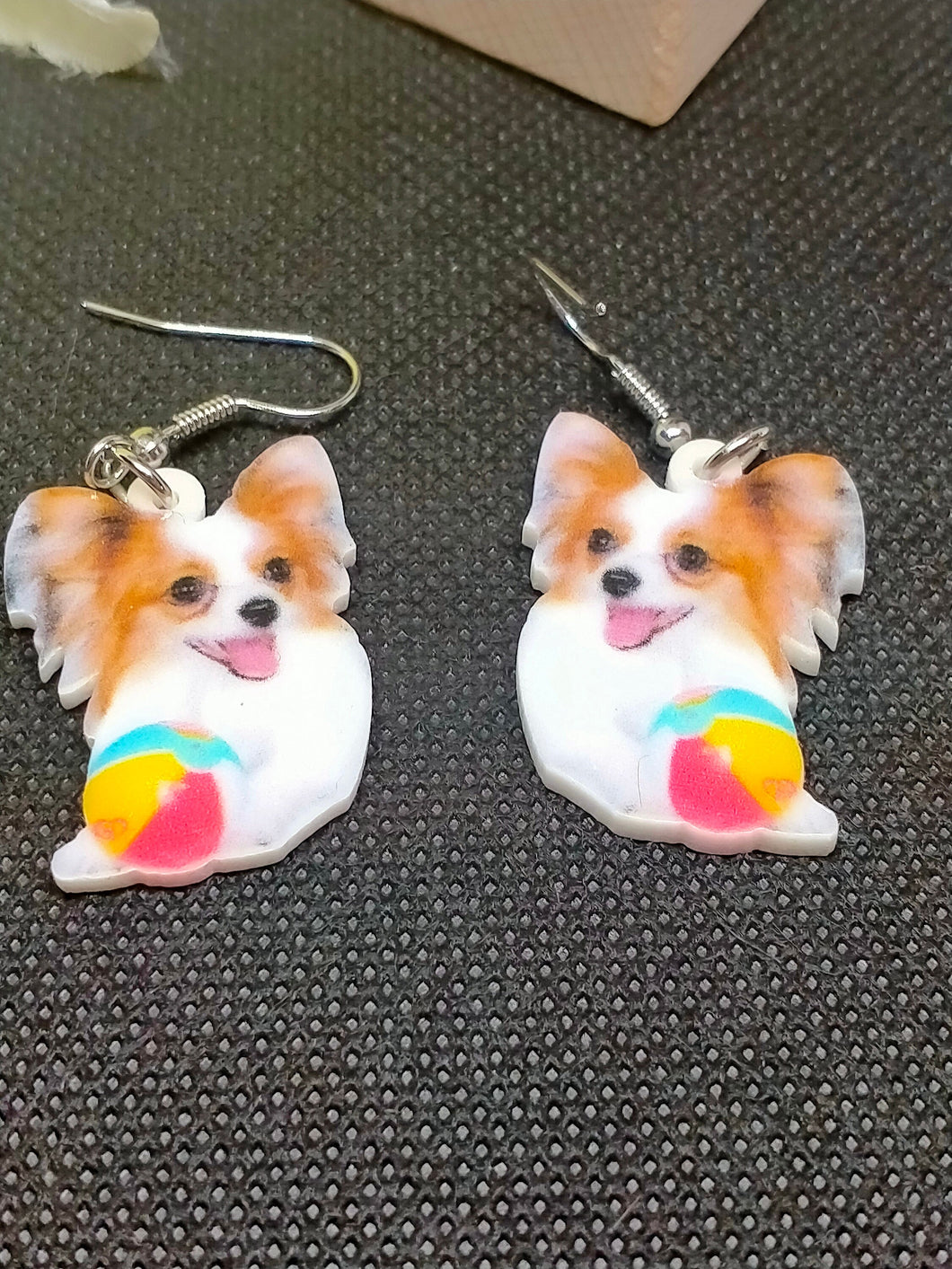 Chihuahua Ball Earrings - Fun Novelty Accessory for Dog Lovers