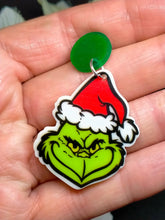 Load image into Gallery viewer, Christmas Grinch Earrings - Fun Holiday Jewellery
