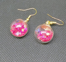 Load image into Gallery viewer, Scarlet Glitter Star Bauble Earrings - Novelty Statement Jewelry
