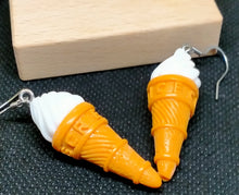 Load image into Gallery viewer, Novelty Ice Cream Cone Earrings - Fun Summer Dessert
