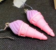 Load image into Gallery viewer, Novelty Ice Cream Cone Earrings - Fun Summer Dessert
