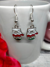 Load image into Gallery viewer, Colorful Mitten Christmas Earrings - Fun Holiday Accessories
