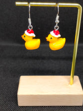 Load image into Gallery viewer, Christmas Duckies Earrings - Holiday Festive Dangles
