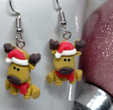 Load image into Gallery viewer, Novelty Reindeer Earrings
