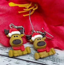 Load image into Gallery viewer, Novelty Reindeer Earrings
