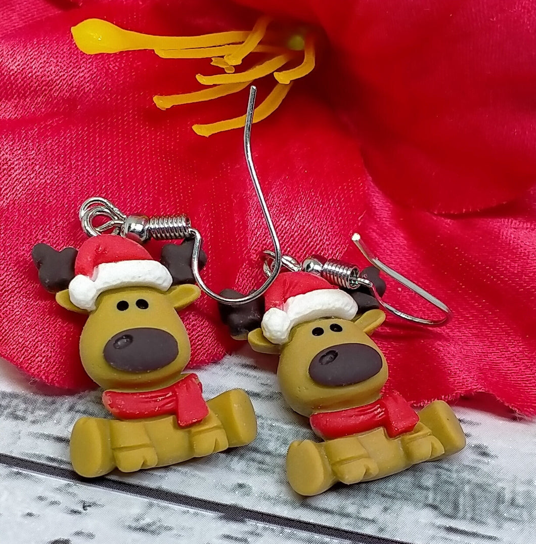 Novelty Reindeer Earrings