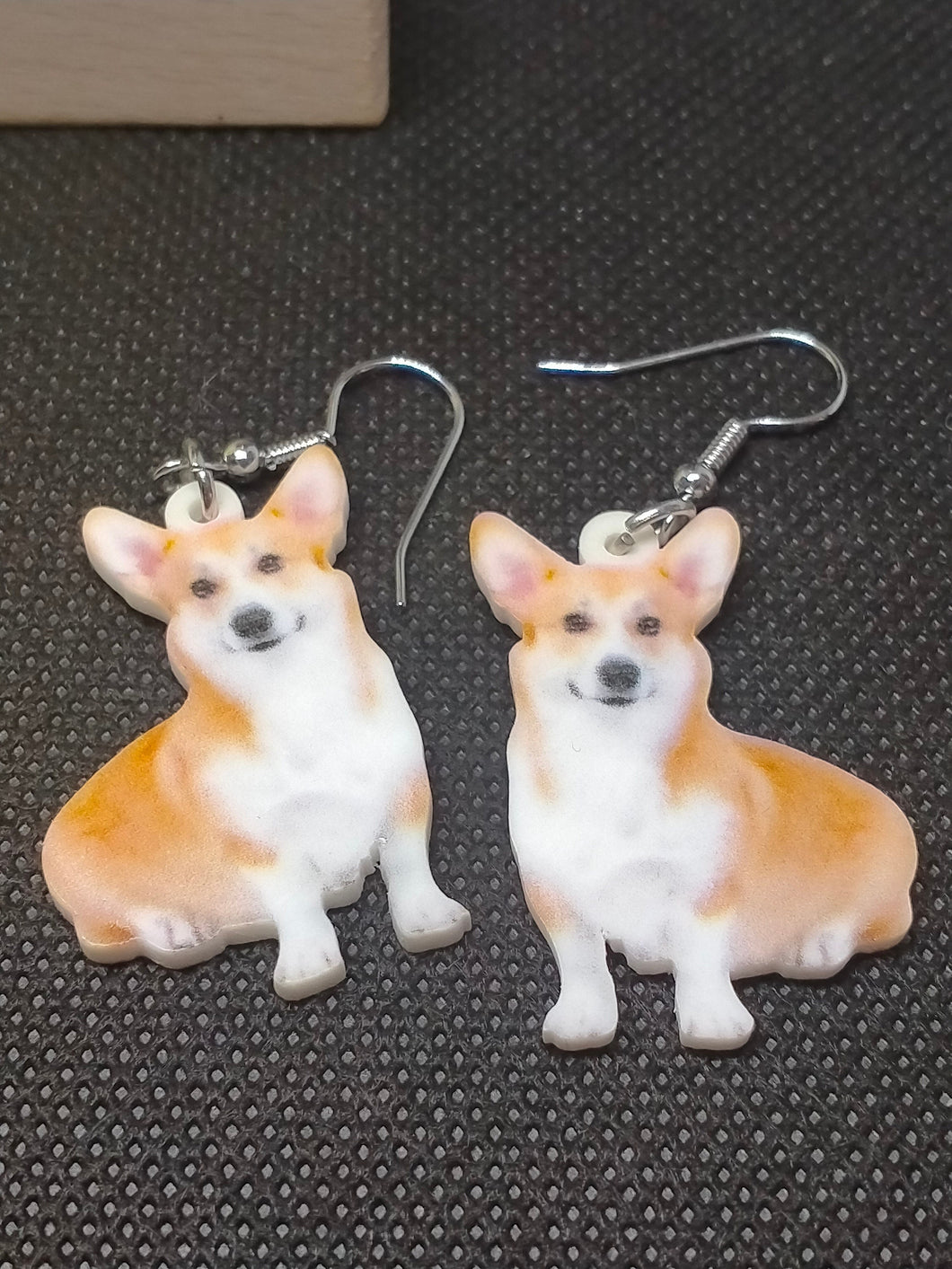 Corgi Earrings - Cute  Quirky Corgi Dog Novelty Jewelry