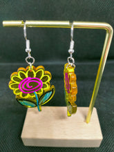 Load image into Gallery viewer, Sunflower Dangle Earrings - Handmade Floral Jewelry
