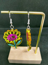 Load image into Gallery viewer, Sunflower Dangle Earrings - Handmade Floral Jewelry
