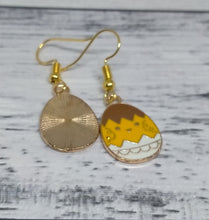 Load image into Gallery viewer, Chicken Easter Egg Earrings - Fun Holiday Jewellery for a Quirky Touch to Your Outfit
