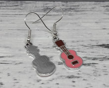 Load image into Gallery viewer, Novelty Guitar Earrings.
