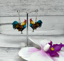 Load image into Gallery viewer, Acrylic Rooster Novelty Earrings. Style C
