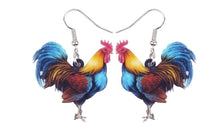 Load image into Gallery viewer, Acrylic Rooster Novelty Earrings. Style C
