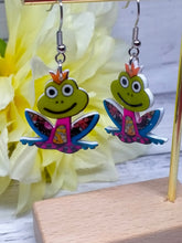 Load image into Gallery viewer, Colorful Acrylic Frog Earrings - Novelty Jewelry
