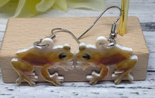 Load image into Gallery viewer, Novelty acrylic frog earrings
