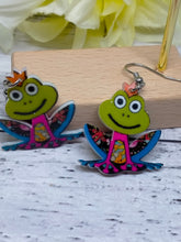 Load image into Gallery viewer, Colorful Acrylic Frog Earrings - Novelty Jewelry
