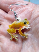 Load image into Gallery viewer, Novelty acrylic frog earrings
