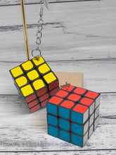 Load image into Gallery viewer, Rubiks Cube Earrings - Fun and Quirky Jewelry
