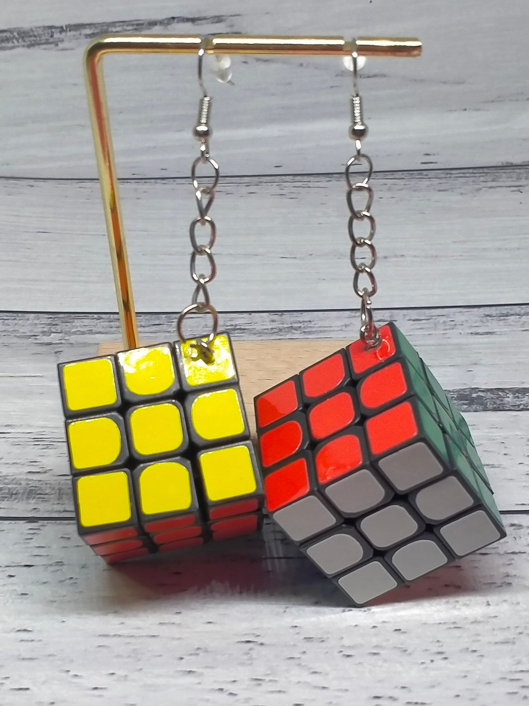 Rubiks Cube Earrings - Fun and Quirky Jewelry