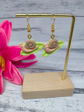 Load image into Gallery viewer, Snail Resin Earrings - Novelty Dangle Jewelry
