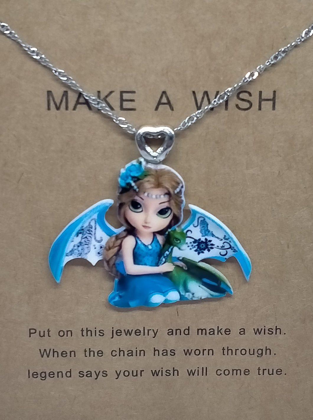 Dragon Fairy Make a Wish Pendants - Enchanting Jewellery