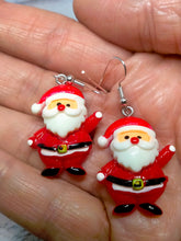 Load image into Gallery viewer, Christmas Santa Earrings - Festive Novelty Jewelry
