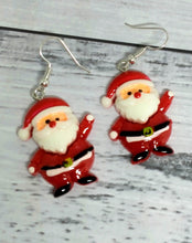 Load image into Gallery viewer, Christmas Santa Earrings - Festive Novelty Jewelry
