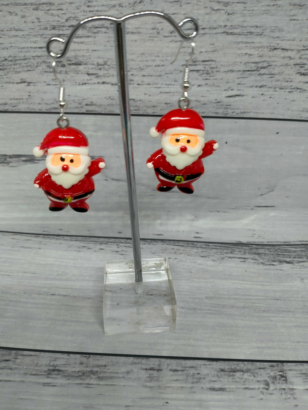 Christmas Santa Earrings - Festive Novelty Jewelry