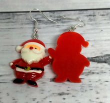 Load image into Gallery viewer, Christmas Santa Earrings - Festive Novelty Jewelry
