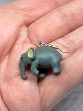 Load image into Gallery viewer, Elephant Dangle Earrings - Cute Animal Jewellery
