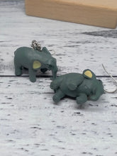 Load image into Gallery viewer, Elephant Dangle Earrings - Cute Animal Jewellery
