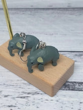 Load image into Gallery viewer, Elephant Dangle Earrings - Cute Animal Jewellery
